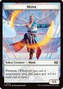 Monk // Treasure Double-Sided Token (TDC-3 // 16) - Commander: Tarkir: Dragonstorm