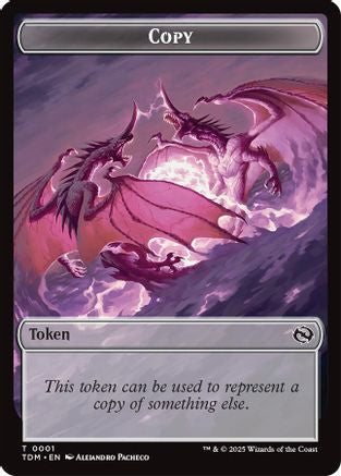 Copy // Monk Double-Sided Token (TDM-1 // 3)  - Tarkir: Dragonstorm