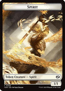 Spirit (0006) // Spirit (0007) Double-Sided Token (TDM-6 // 7)  Foil - Tarkir: Dragonstorm