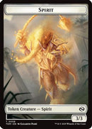 Spirit (0008) // Spirit (0009) Double-Sided Token (TDM-8 // 9)  Foil - Tarkir: Dragonstorm