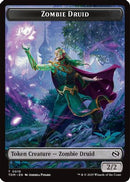Zombie Druid // Treasure Double-Sided Token (TDM-10 // 16) - Tarkir: Dragonstorm Foil