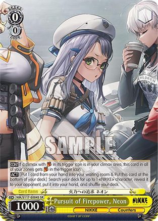 Pursuit of Firepower, Neon (SR) (NIK/S117-E004S SR) - GODDESS OF VICTORY: NIKKE