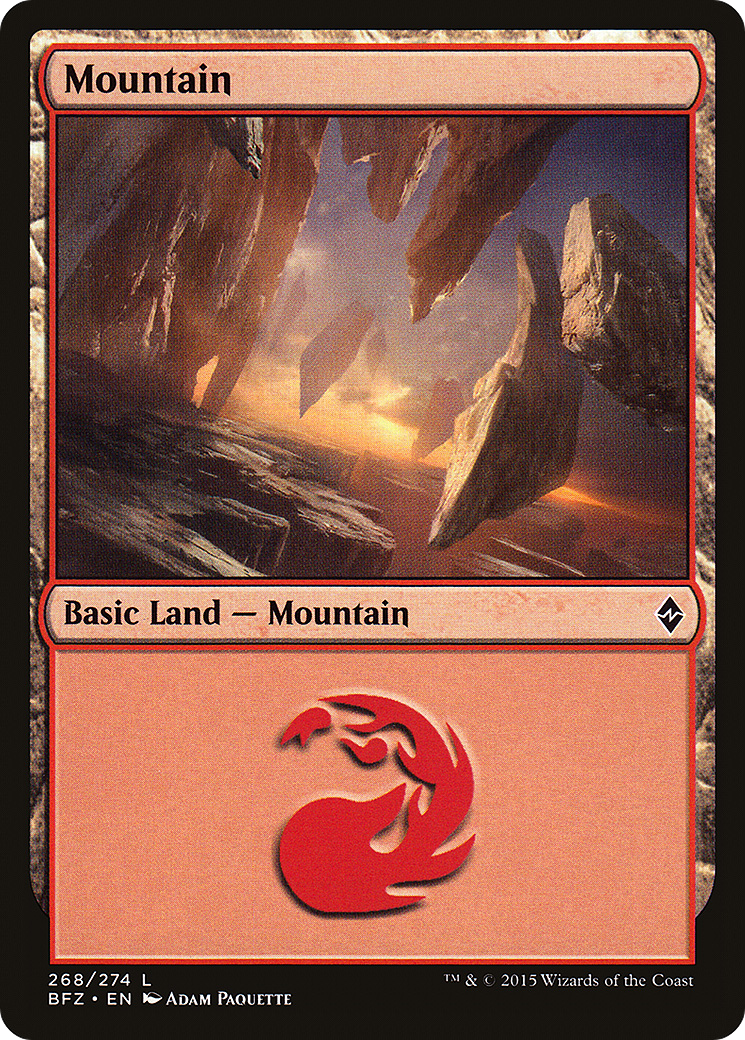 Mountain (268) (BFZ-268A) - Battle for Zendikar