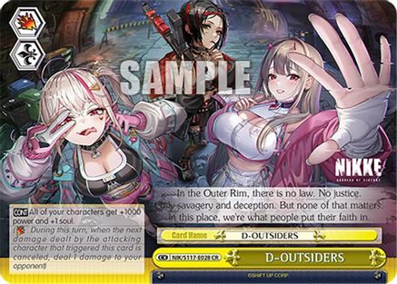 D-OUTSIDERS (NIK/S117-E028 CR) - GODDESS OF VICTORY: NIKKE