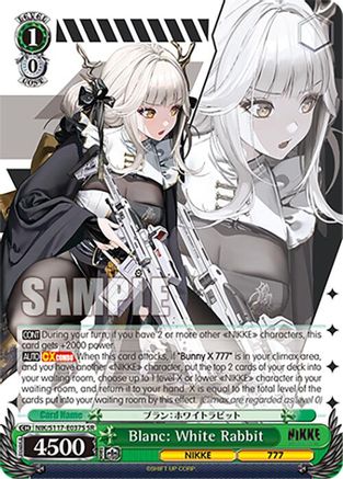 Blanc: White Rabbit (SR) (NIK/S117-E037S SR) - GODDESS OF VICTORY: NIKKE