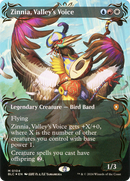 Zinnia, Valley's Voice (Borderless) (Raised Foil) (BLC-104)  Foil - Bloomburrow Commander