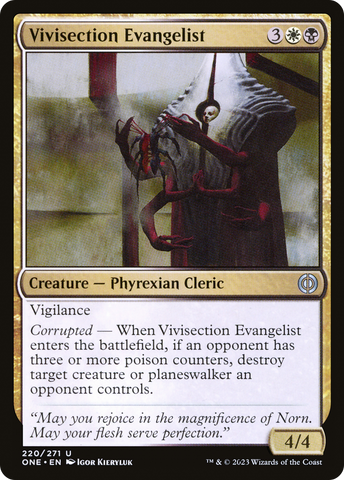 Vivisection Evangelist (ONE-220)  - Phyrexia: All Will Be One