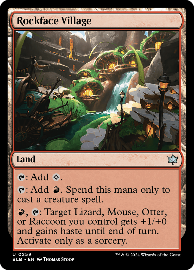 Rockface Village (BLB-259)  Foil - Bloomburrow