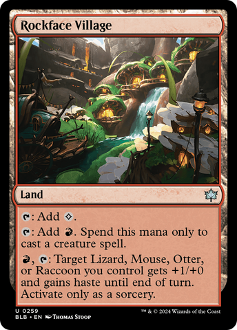 Rockface Village (BLB-259)  Foil - Bloomburrow