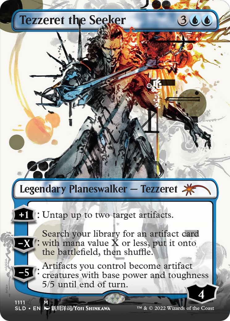 Tezzeret the Seeker (1111) (SLD-1111)  Foil - Secret Lair Drop (Borderless)