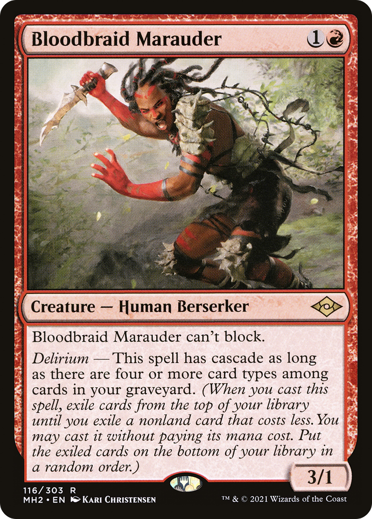 Bloodbraid Marauder (MH2-116)  - Modern Horizons 2