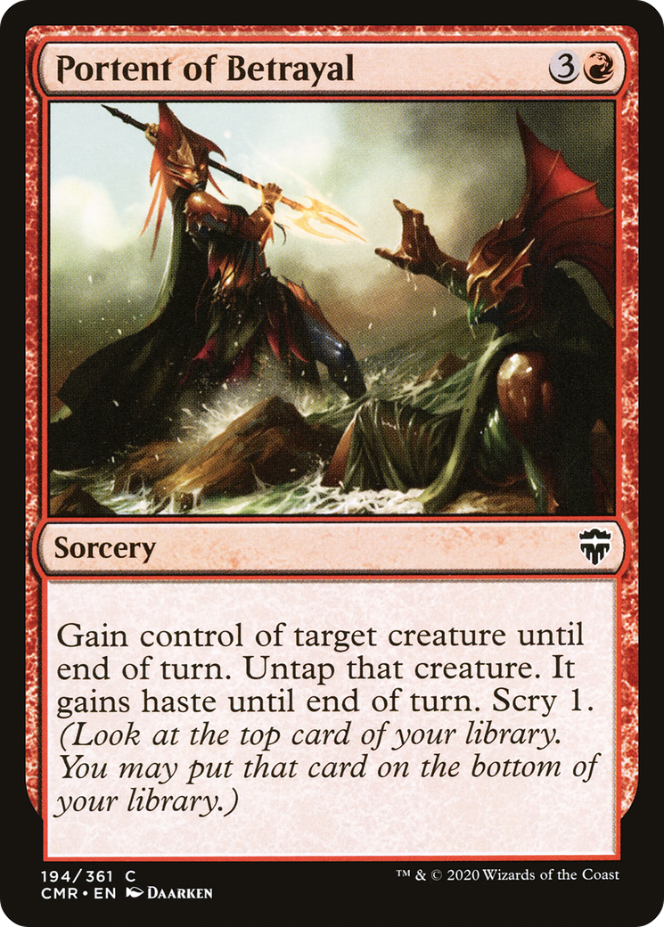 Portent of Betrayal (CMR-194)  - Commander Legends