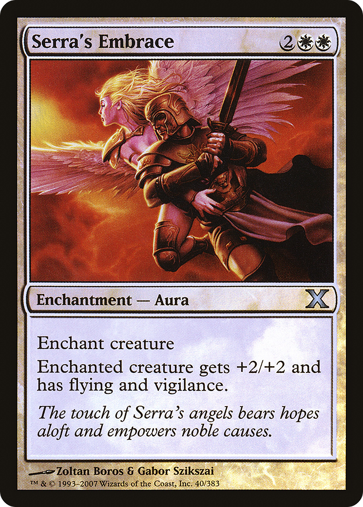 Serra's Embrace (10E-40★)  Foil - Tenth Edition