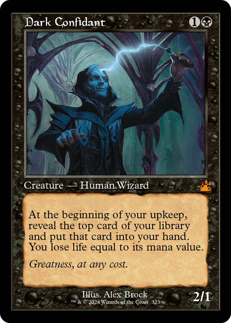 Dark Confidant (Retro Frame) (RVR-323)  Foil - Ravnica Remastered