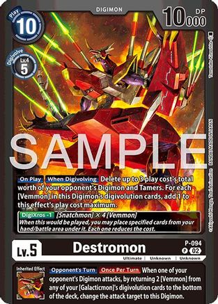 Destromon - P-094 (P-094) - Limited Card Pack -Billion Bullet- Foil