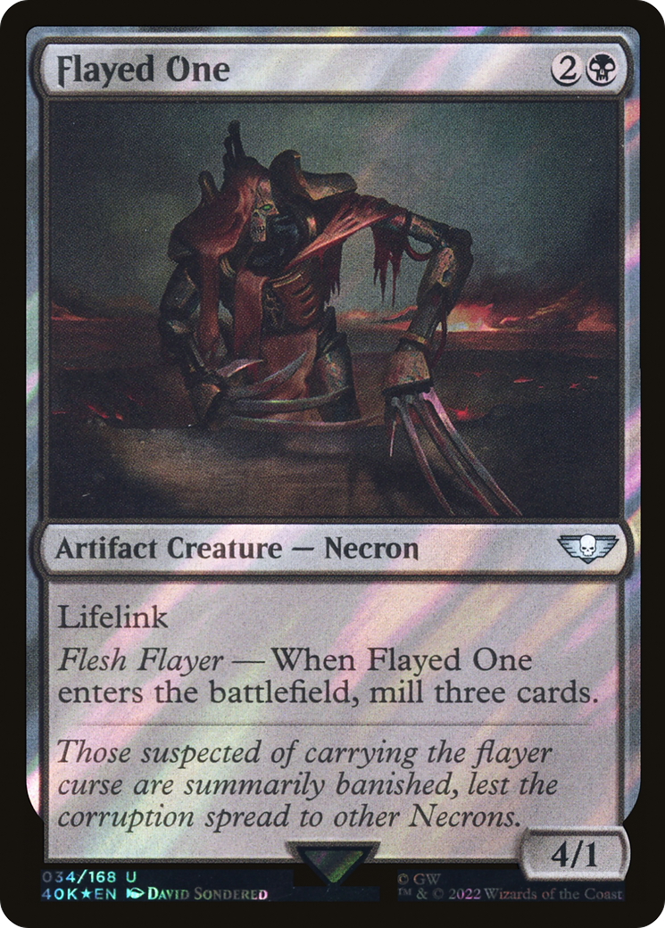 Flayed One (Surge Foil) (40K-034)  Foil - Warhammer 40,000 Commander