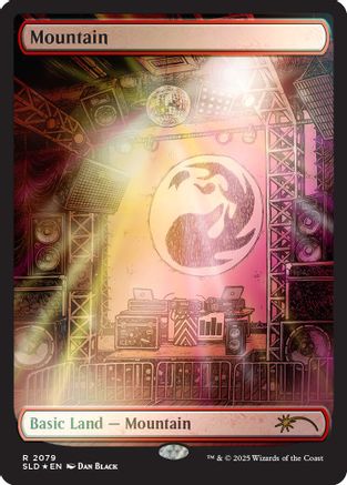 Mountain (2079) (Rainbow Foil) (SLD-2079)  Foil - Secret Lair Drop Series