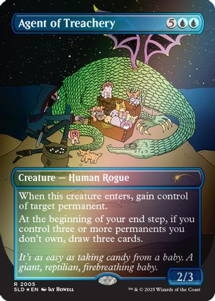 Agent of Treachery (Rainbow Foil) (SLD-2005)  Foil - Secret Lair Drop Series