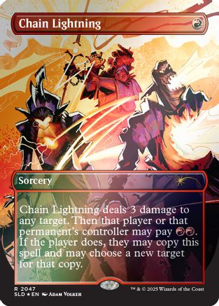 Chain Lightning (2047) (Rainbow Foil) (SLD-2047) - Secret Lair Drop Series Foil