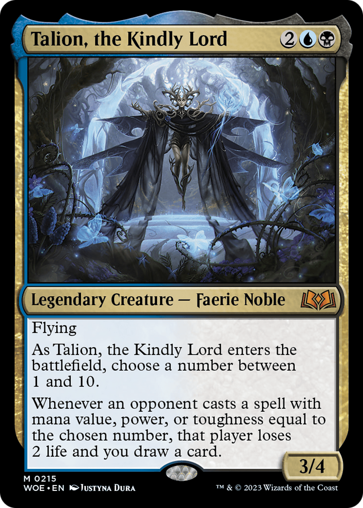 Talion, the Kindly Lord (WOE-215)  Foil - Wilds of Eldraine