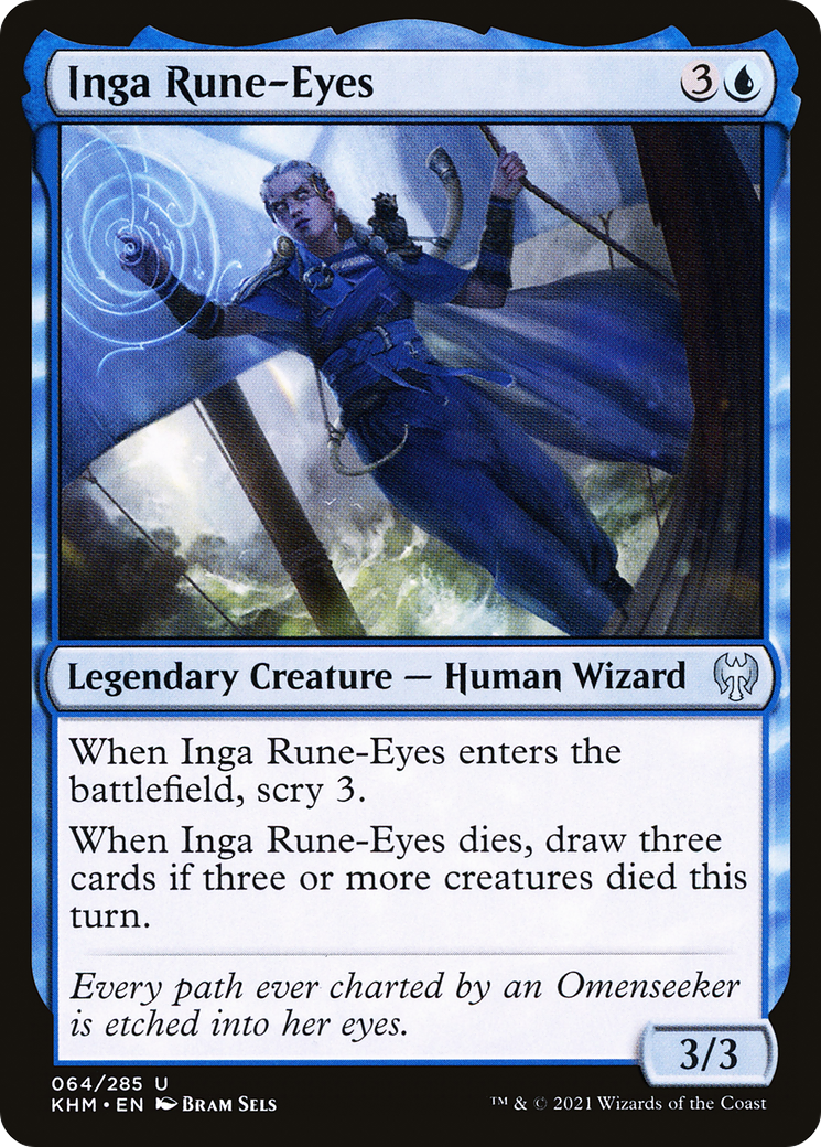 Inga Rune-Eyes (KHM-064)  Foil - Kaldheim