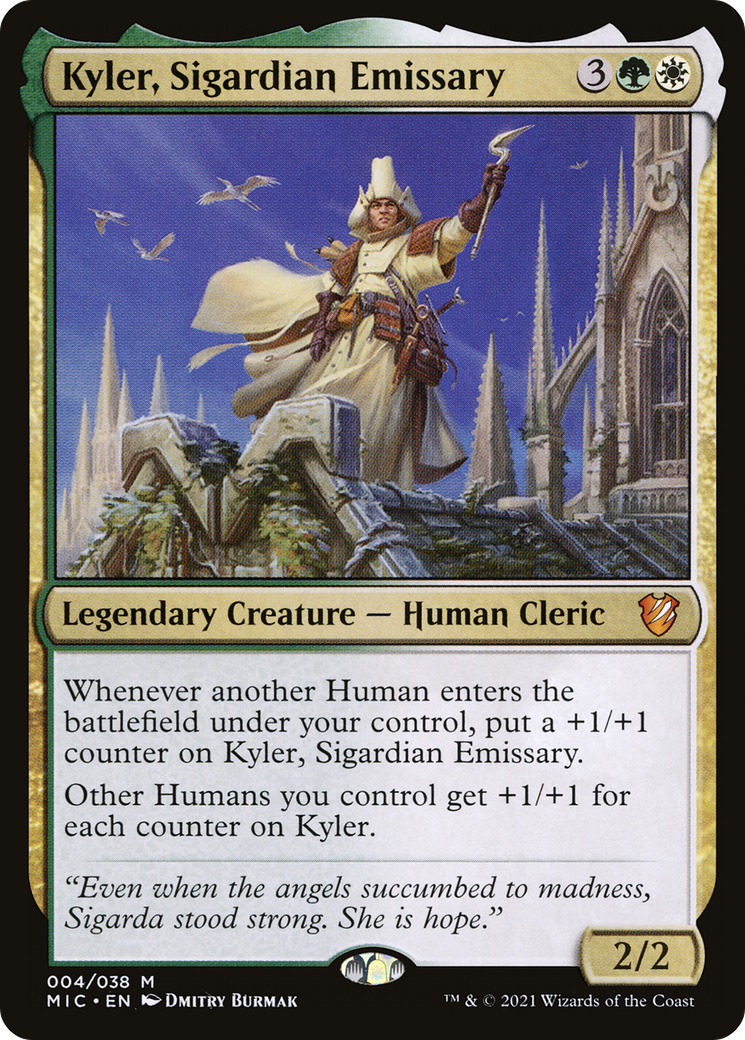 Kyler, Sigardian Emissary (MIC-004)  Foil - Midnight Hunt Commander