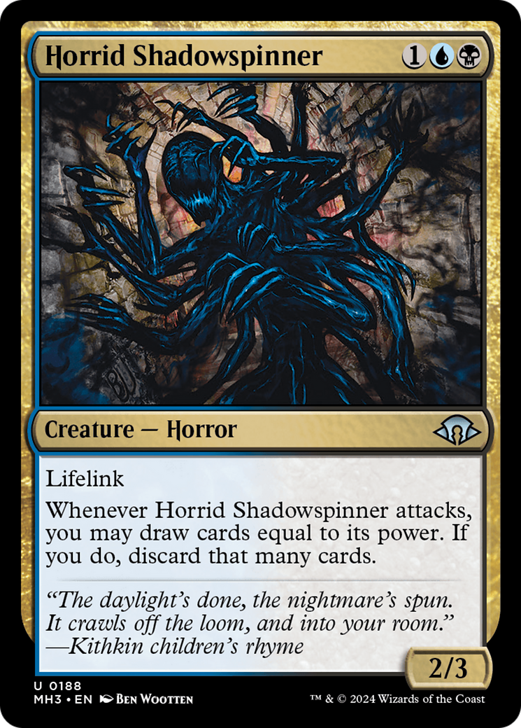 Horrid Shadowspinner (MH3-188)  Foil - Modern Horizons 3
