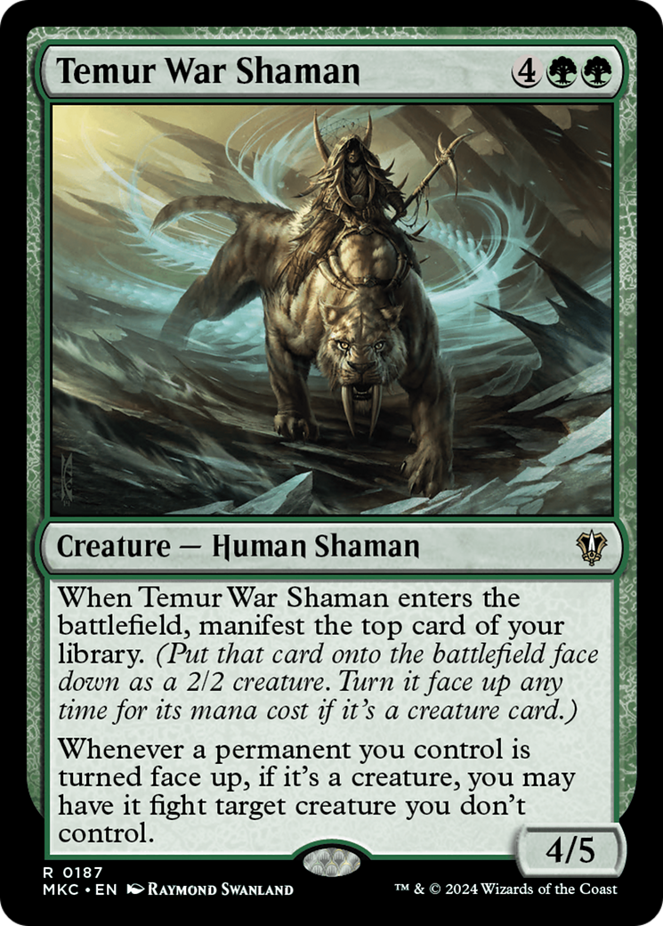 Temur War Shaman (MKC-187)  - Murders at Karlov Manor Commander