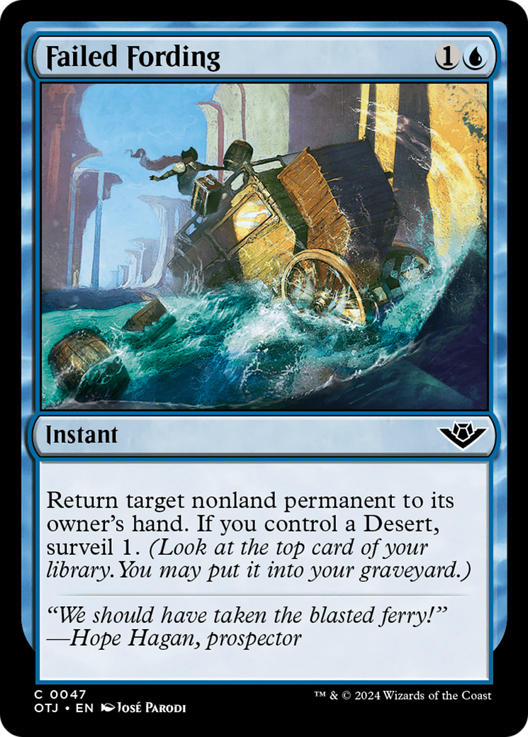 Failed Fording (OTJ-047)  Foil - Outlaws of Thunder Junction