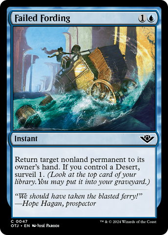 Failed Fording (OTJ-047)  Foil - Outlaws of Thunder Junction