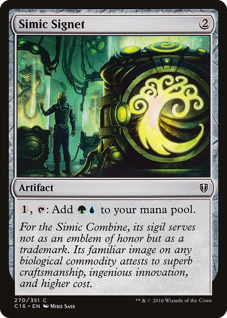 Simic Signet (C16-270)  - Commander 2016