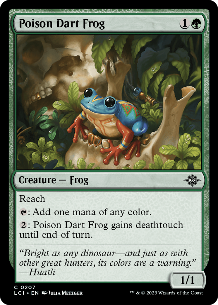 Poison Dart Frog (LCI-207)  Foil - The Lost Caverns of Ixalan
