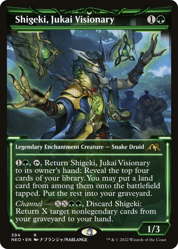 Shigeki, Jukai Visionary (Showcase) (NEO-394)  Foil - Kamigawa: Neon Dynasty: (Showcase)