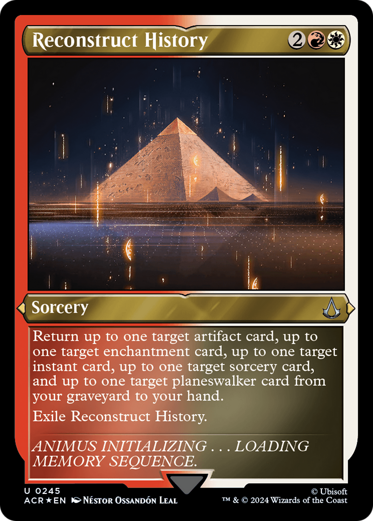 Reconstruct History (ACR-245)  Etched Foil - Assassin's Creed
