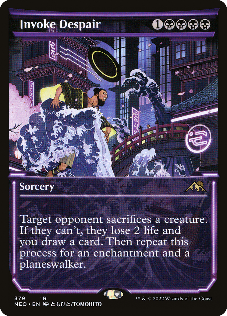 Invoke Despair (Showcase) (NEO-379)  - Kamigawa: Neon Dynasty: (Showcase)