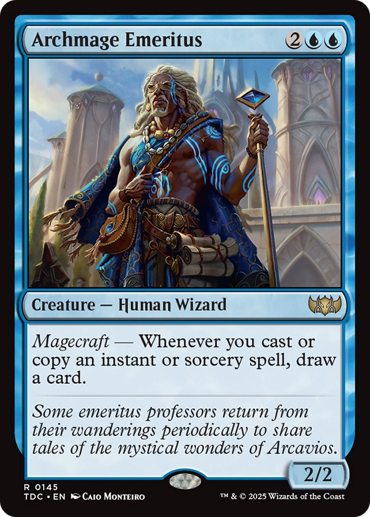 Archmage Emeritus (TDC-145)  - Commander: Tarkir: Dragonstorm