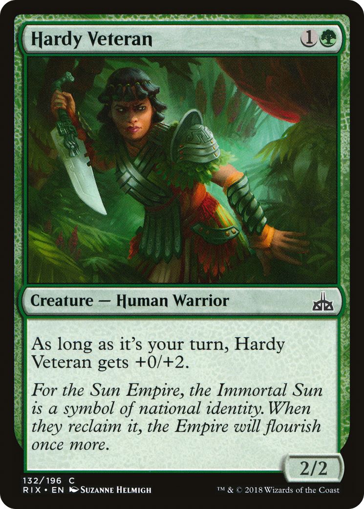 Hardy Veteran (RIX-132)  - Rivals of Ixalan