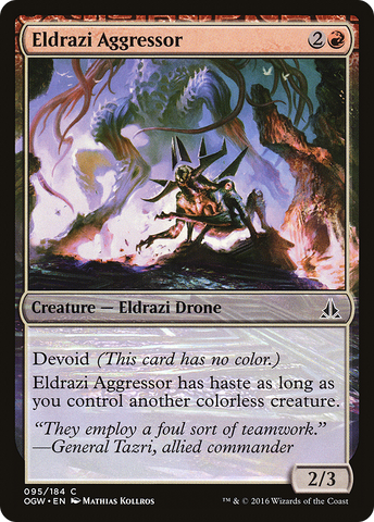 Eldrazi Aggressor (OGW-095)  Foil - Oath of the Gatewatch: (devoid)