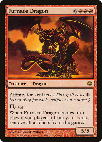 Furnace Dragon (DST-062)  Foil - Darksteel