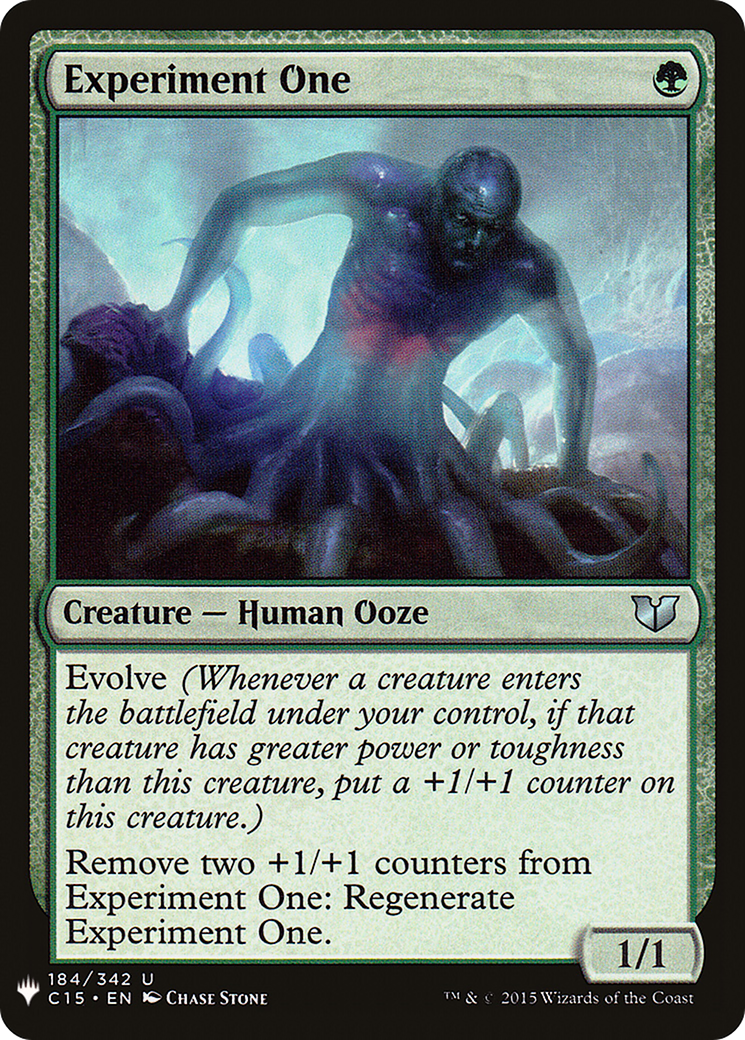 Experiment One (LIST-C15-184)  - The List