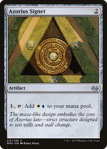 Azorius Signet (MM3-215)  - Modern Masters 2017