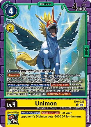 Unimon (EX9-029) - Versus Monsters
