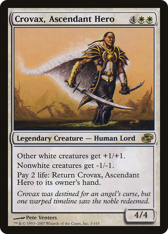 Crovax, Ascendant Hero (PLC-003)  Foil - Planar Chaos
