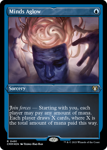 Minds Aglow (CMM-491)  Etched Foil - Commander Masters