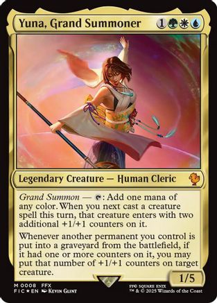 Yuna, Grand Summoner (FIC-008)  Foil - Commander: FINAL FANTASY
