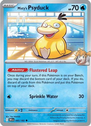 Misty's Psyduck 045 - Reverse Holofoil SV10 Destined Rivals