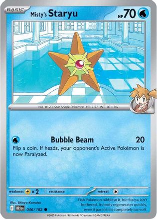 Misty's Staryu 046 - Reverse Holofoil SV10 Destined Rivals