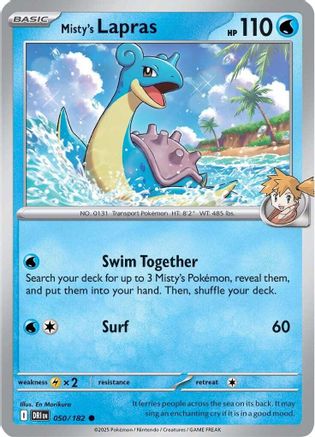 Misty's Lapras 050/182  SV10 Destined Rivals