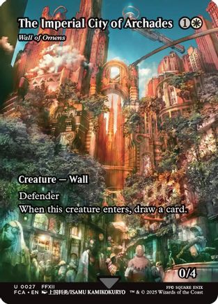 The Imperial City of Archades - Wall of Omens (Showcase) (FCA-027)  - FINAL FANTASY: Through the Ages