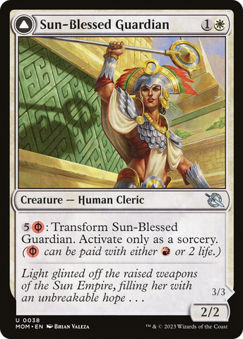 Sun-Blessed Guardian (MOM-038)  Foil - March of the Machine